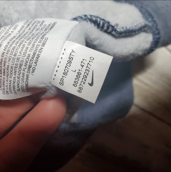 Nike women's fleece bomber slate blue full zip - Picture 7 of 7